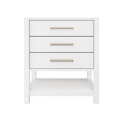 Vanderloc Kiawah Three-Drawer Single Bath Vanity — 30 Inch