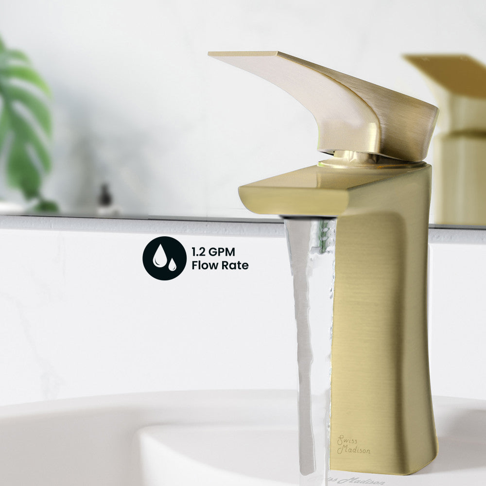 Swiss Madison Monaco single hole bathroom faucet, detail 4