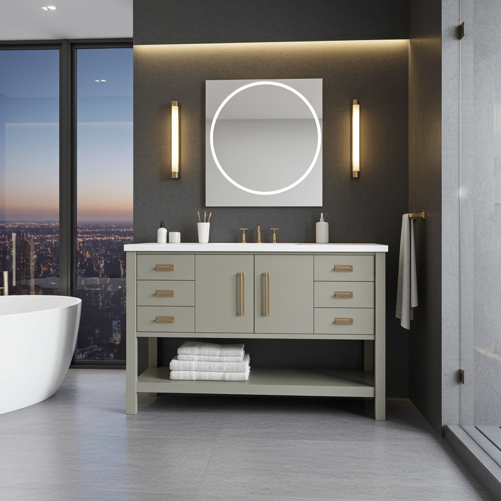 Vanderloc Kiawah Single Extra Wide Bath Vanity — 54 Inch