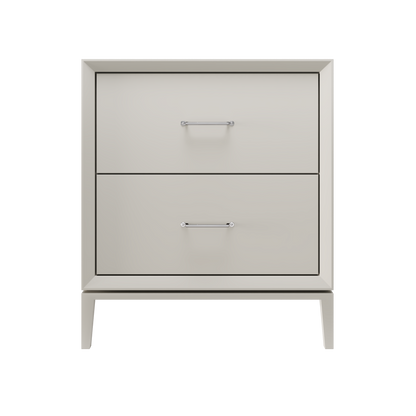 Alexandra 2-Drawer 30" Single Vanity - Vintage Taupe / Polished Chrome