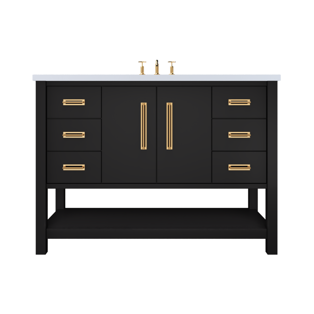 Vanderloc Kiawah Single Sink Extra-Wide 48" - Noir