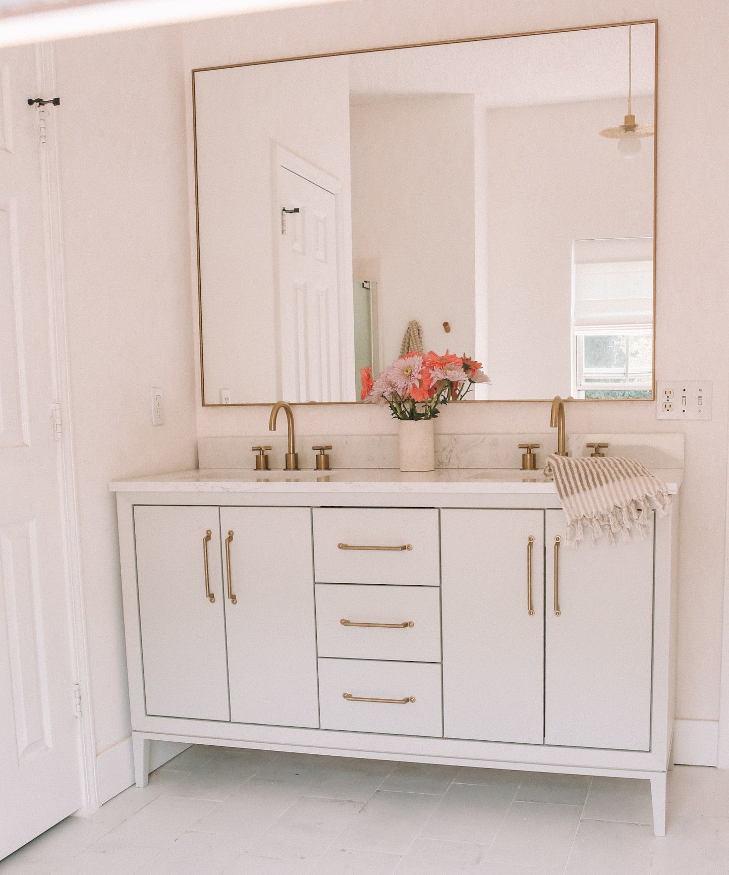 Alexandra bath vanity, styled bathroom