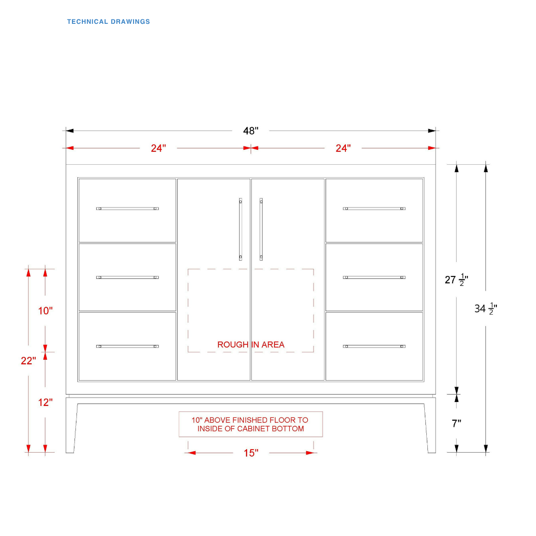 Vanderloc Alexandra Single Extra Wide Bath Vanity