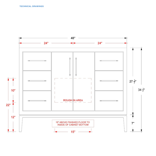 Vanderloc Alexandra Single Extra Wide Bath Vanity