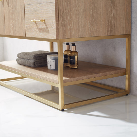 Vinnova Alistair 36-inch bathroom vanity in North American Oak — view 7