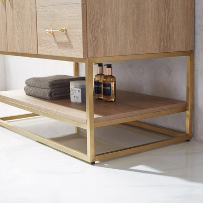 Vinnova Alistair 36-inch bathroom vanity in North American Oak — view 7