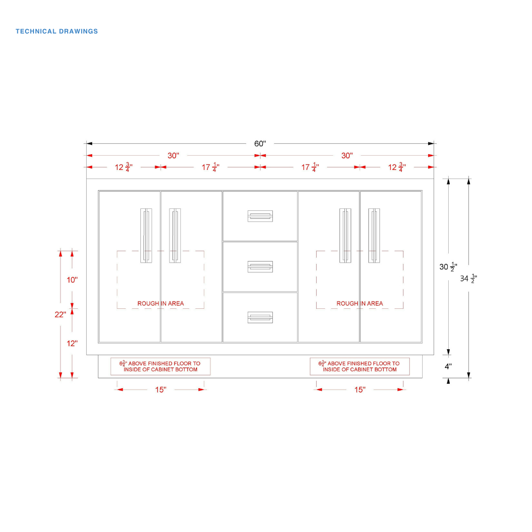 Vanderloc Avalon Double Bath bathroom vanity — view 24
