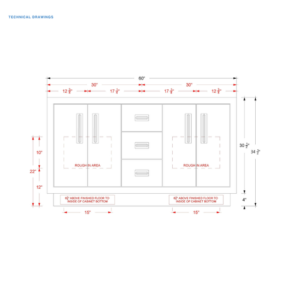 Vanderloc Avalon Double Bath bathroom vanity — view 24