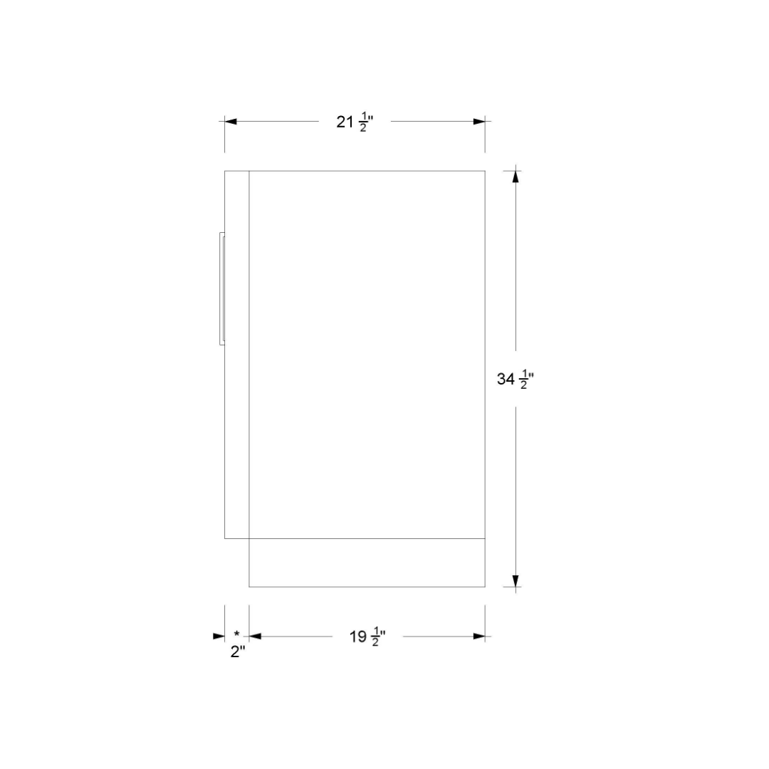 Vanderloc Avalon Single Bath Vanity (Top and Faucet Not Included)