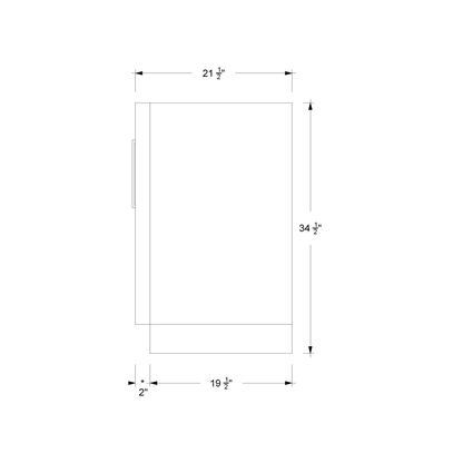 Vanderloc Avalon Single Bath Vanity (Top and Faucet Not Included)