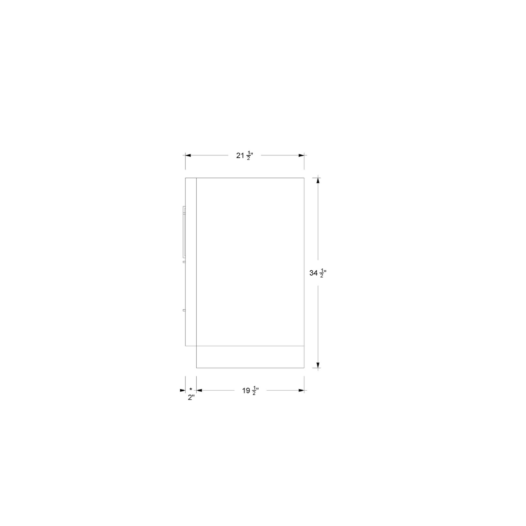 Vanderloc Avalon Single Extra Wide Bath Vanity (Add Top & Faucet)