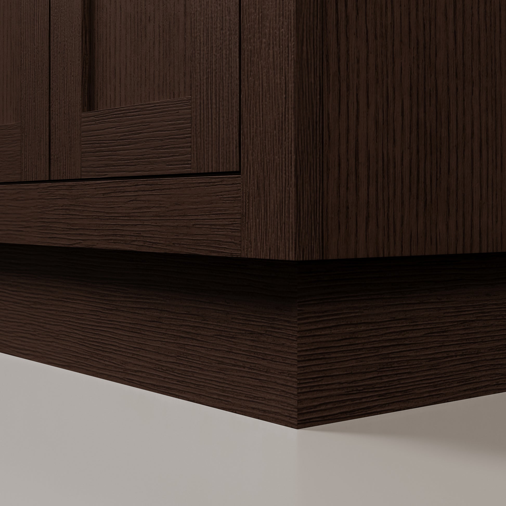 Chestnut 60 in. W x 21.5 in. D Vanity in Brown Oak with Marble Vanity Top in White with White Basin | Water Creation