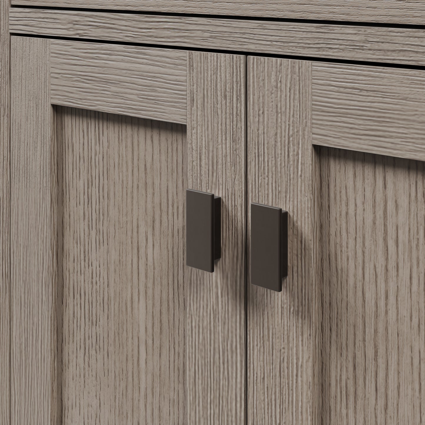 Chestnut 72 in. x 34.2 in. H Double Sink Vanity in Grey Oak with Marble Vanity Top in Carrara White | Water Creation