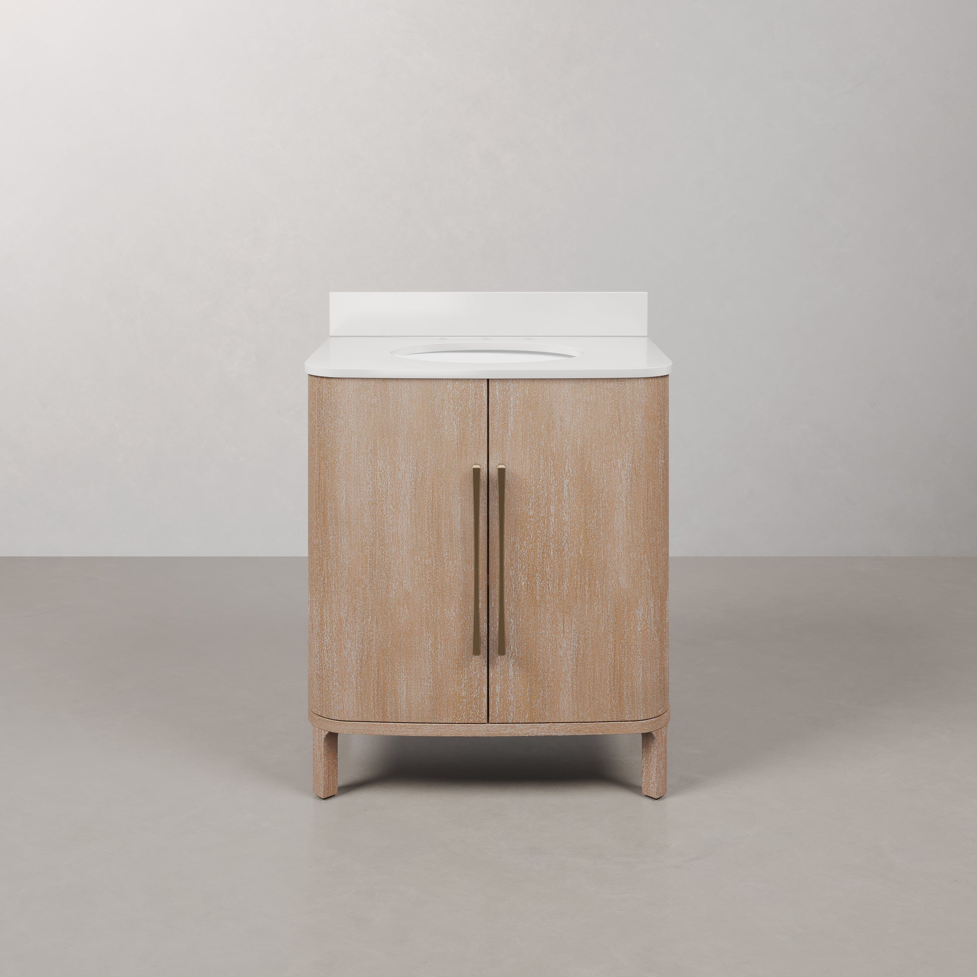 Cirilla 30 in. Single Sink Freestanding Toffee Latte Bath Vanity with Whitebrook Engineered Marble Top Assembled | Water Creation
