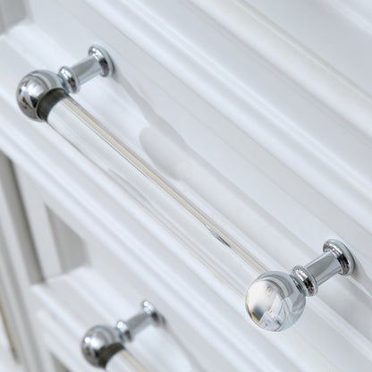 Derby 72 in. x 34 in. H Bath Vanity in White with Marble Vanity Top in Carrara White with White Basin | Water Creation