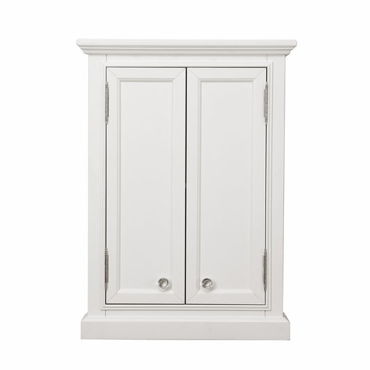 Derby 24 in. W x 33 in. H x 8 in. D Bathroom Storage Toilet Topper in White | Water Creation