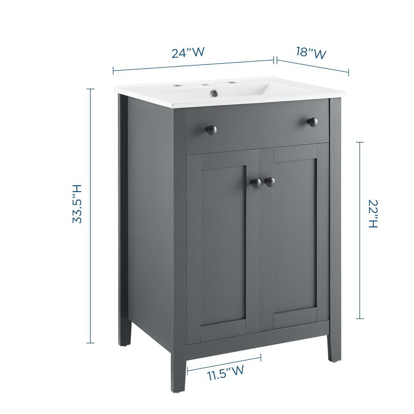Modway, Nantucket 24" Bathroom Vanity