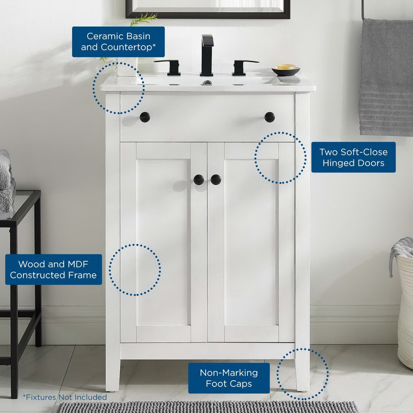 Modway, Nantucket 24" Bathroom Vanity