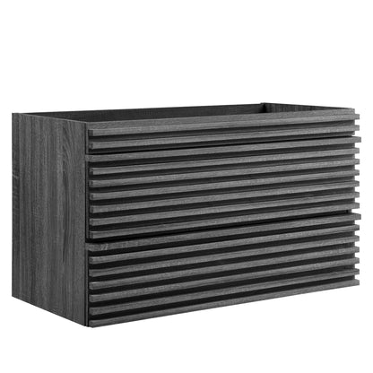 Modway, Render 36" Wall-Mount Bathroom Vanity Cabinet (Sink Basin Not Included)