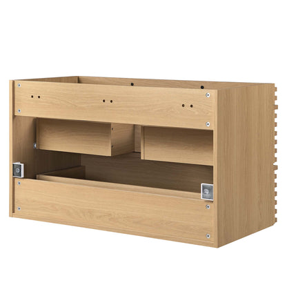 Modway, Render 36" Wall-Mount Bathroom Vanity Cabinet (Sink Basin Not Included)
