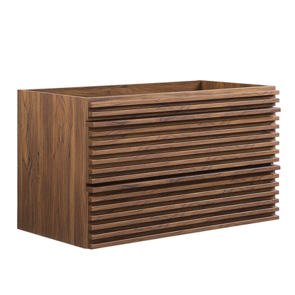 Modway, Render 36" Wall-Mount Bathroom Vanity Cabinet (Sink Basin Not Included)