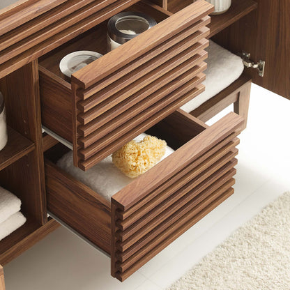 Modway, Render 48" Double Sink Compatible (Not Included) Bathroom Vanity Cabinet by Modway