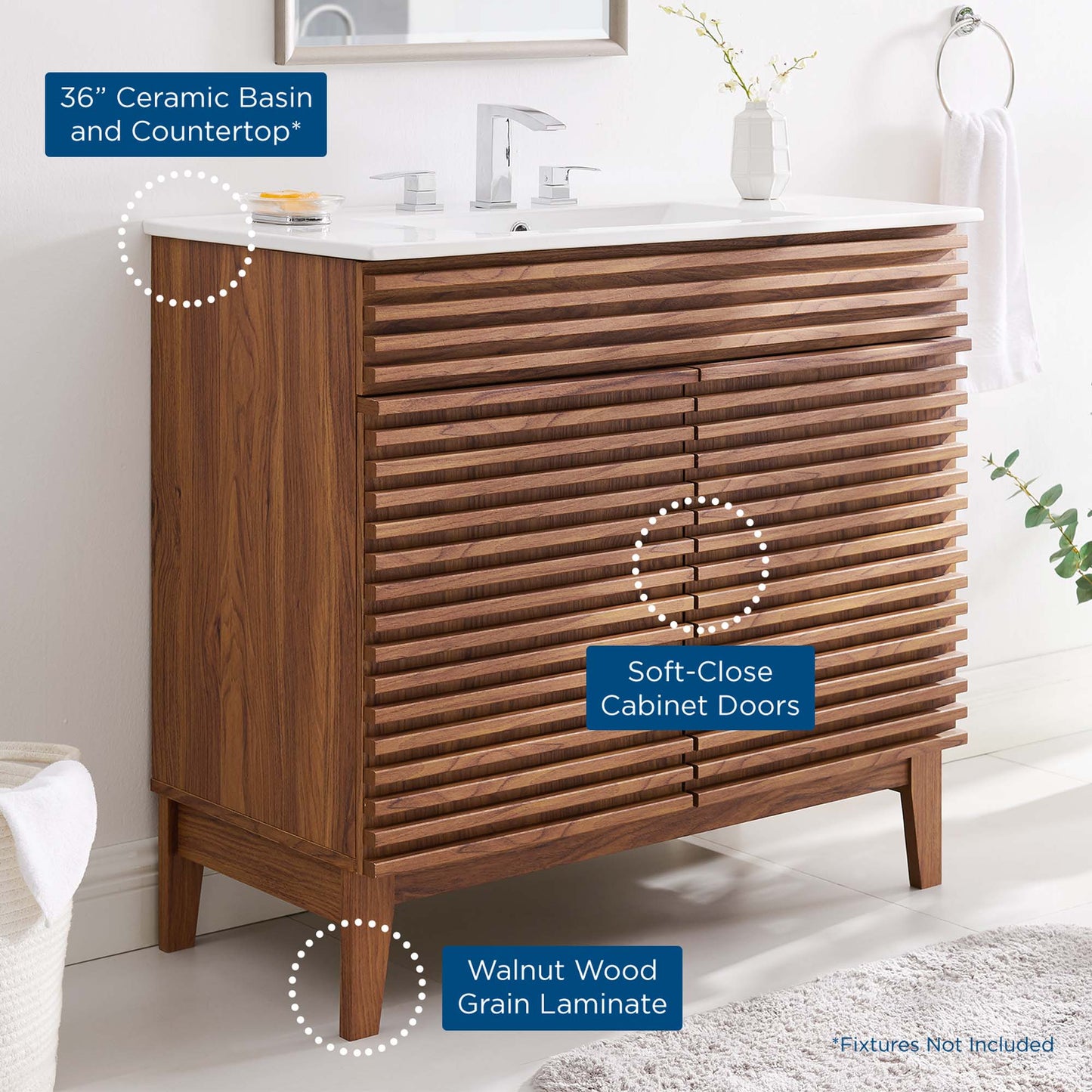 Modway, Render 36" Bathroom Vanity