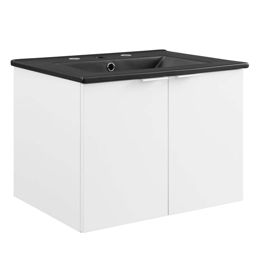 Modway, Maybelle 24" Wall-Mount Bathroom Vanity