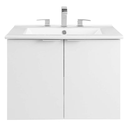 Modway, Maybelle 24" Wall-Mount Bathroom Vanity