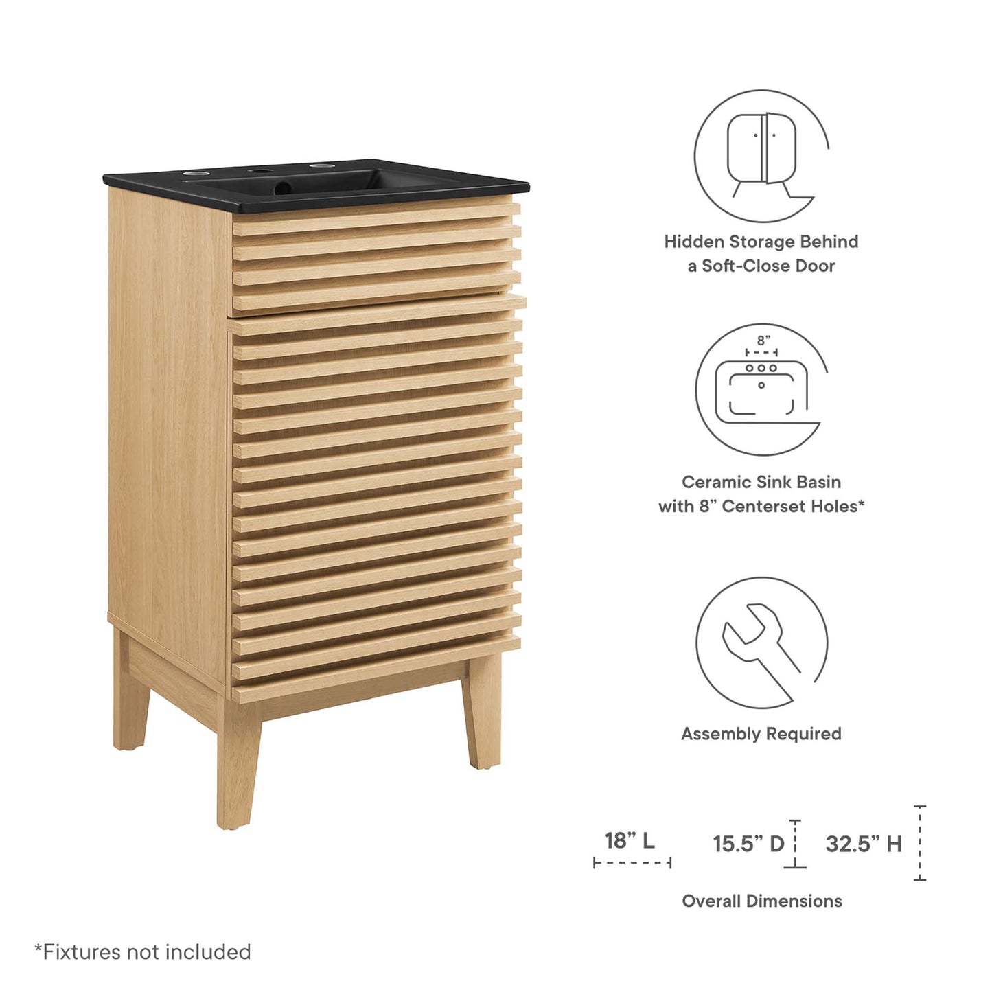 Modway, Render 18" Bathroom Vanity