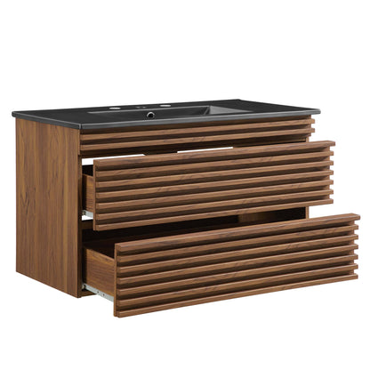 Modway, Render 36" Wall-Mount Bathroom Vanity