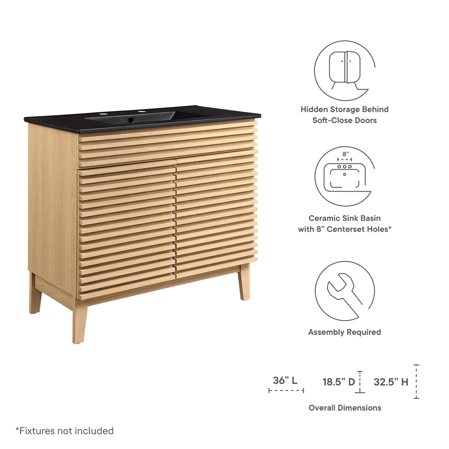 Modway, Render 36" Bathroom Vanity