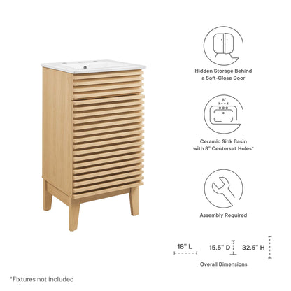 Modway, Render 18" Bathroom Vanity Cabinet