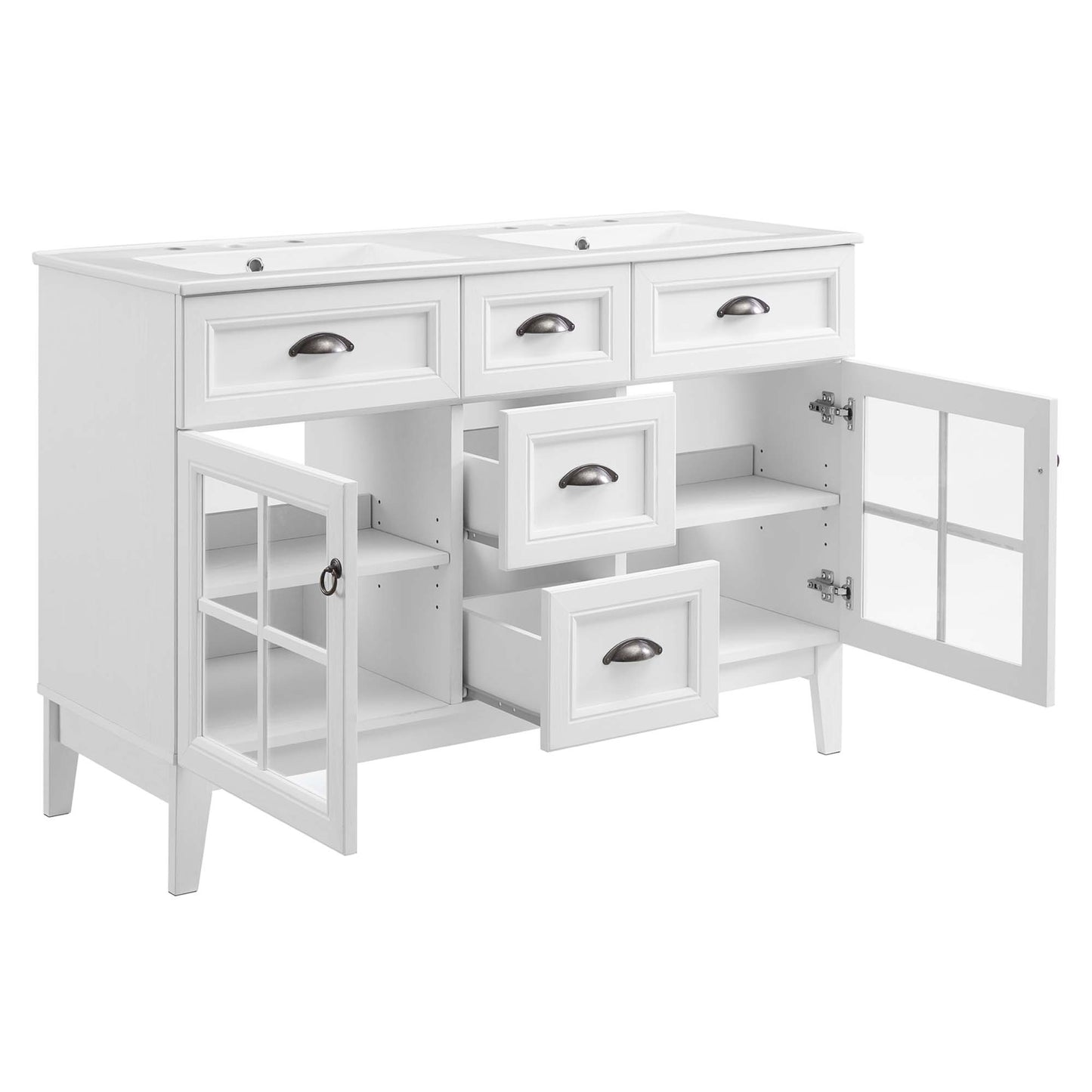 Modway, Isle 48" Double Bathroom Vanity Cabinet