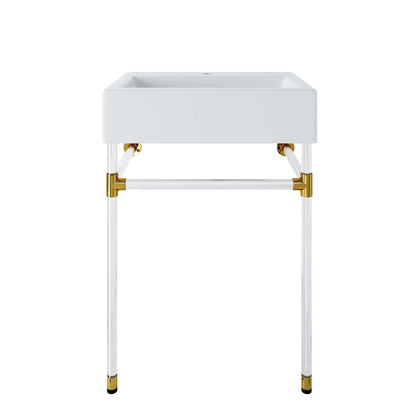 Modway, Redeem 24" Acrylic Wall-Mount Bathroom Vanity