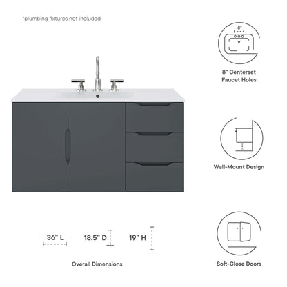 Modway, Vitality 36" Bathroom Vanity