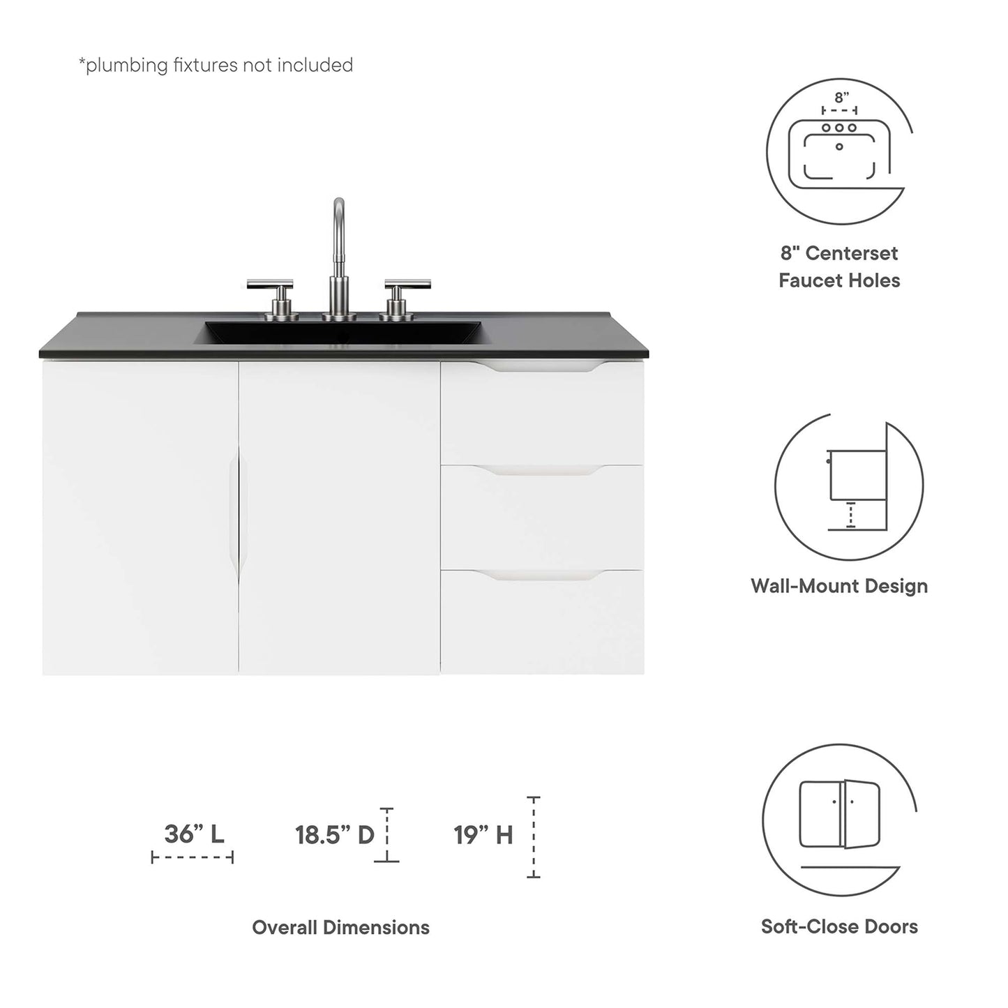 Modway, Vitality 36" Bathroom Vanity
