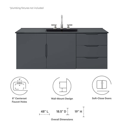 Modway, Vitality 48" Single Sink Bathroom Vanity
