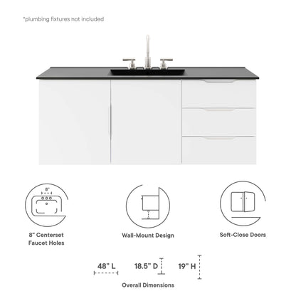 Modway, Vitality 48" Single Sink Bathroom Vanity