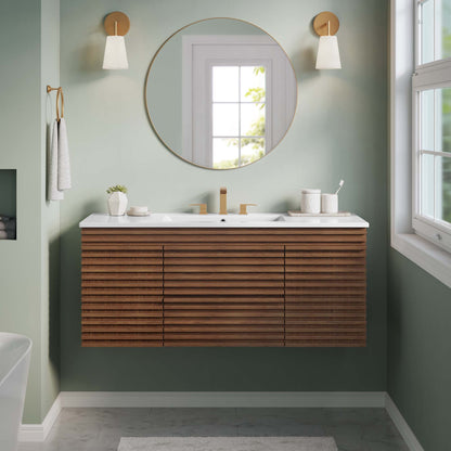 Modway, Render 48" Wall-Mount Bathroom Vanity