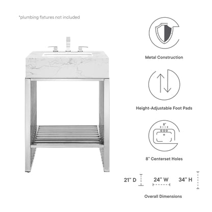 Modway, Gridiron 24" Bathroom Vanity