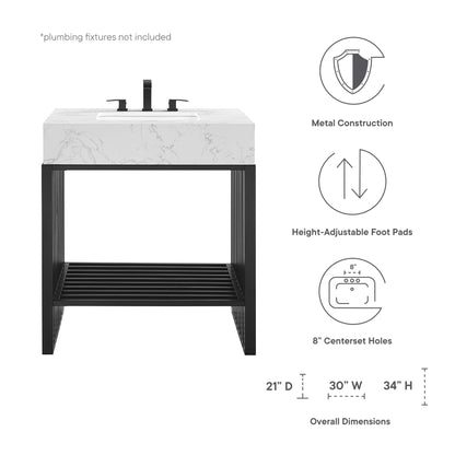 Modway, Gridiron 30" Bathroom Vanity
