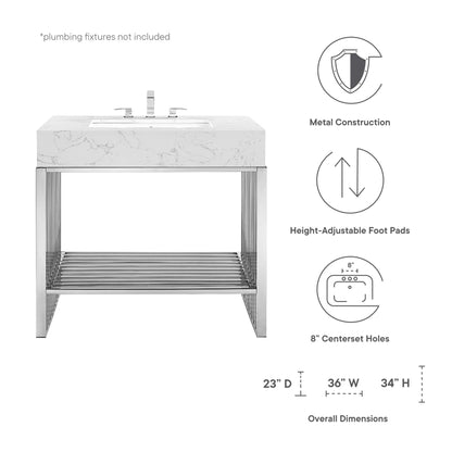 Modway, Gridiron 36" Bathroom Vanity