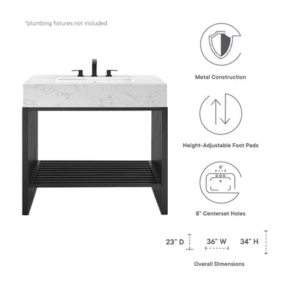 Modway, Gridiron 36" Bathroom Vanity