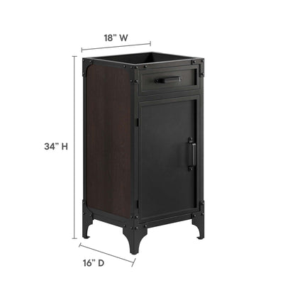 Modway, Steamforge 18" Bathroom Vanity Cabinet (Sink Basin Not Included)