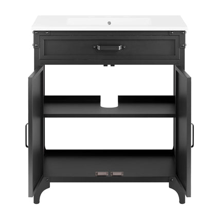 Modway, Steamforge 30" Bathroom Vanity Cabinet (Sink Basin Not Included)