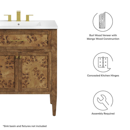 Modway, Elysian 30" Bathroom Vanity Cabinet (Sink Basin Not Included)