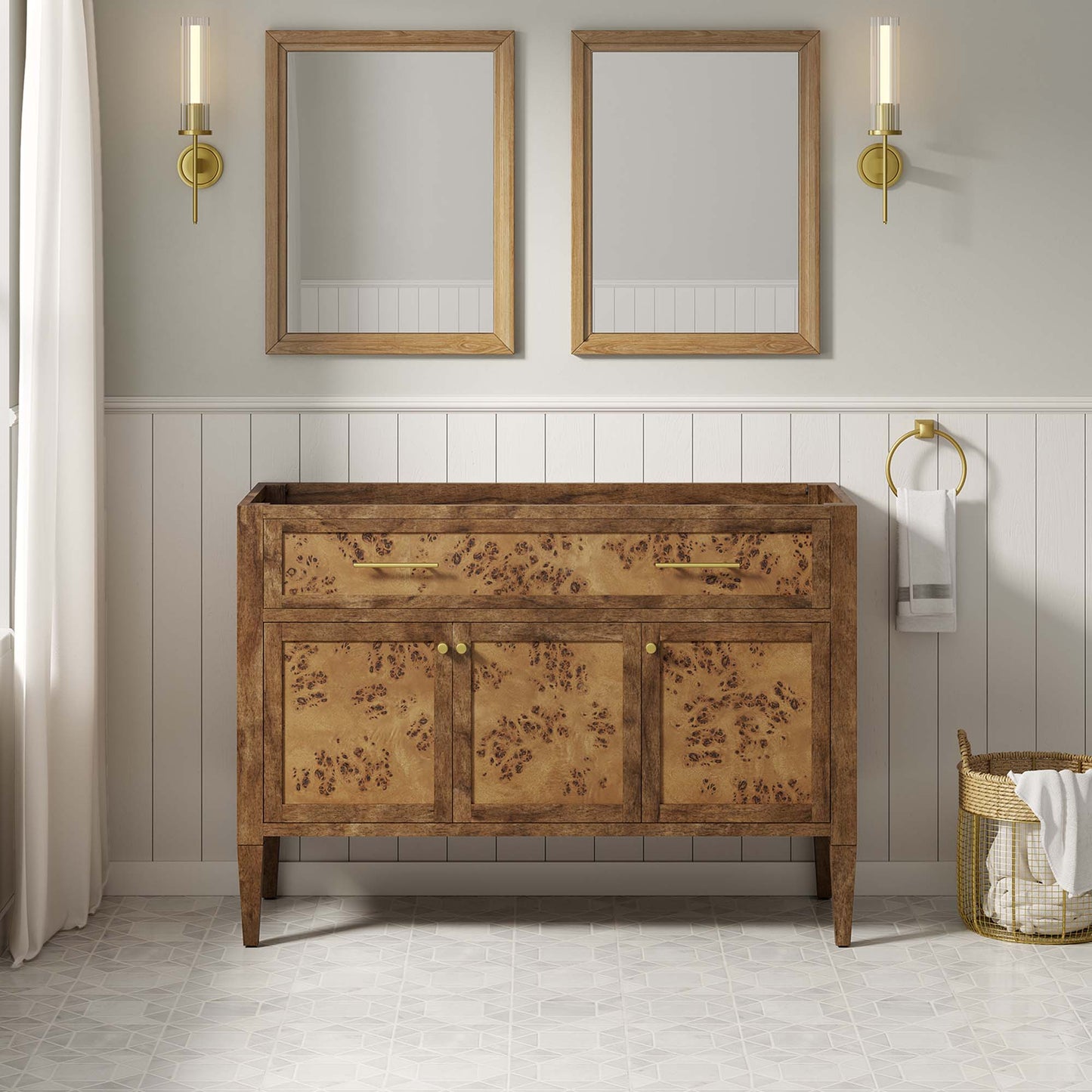 Modway, Elysian 48" Wood Bathroom Vanity Cabinet