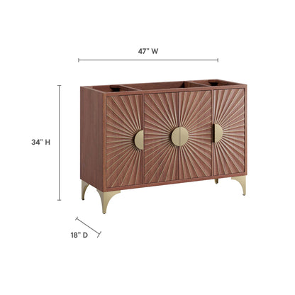 Modway, Daylight 48" Single Sink Compatible (Not Included) Bathroom Vanity Cabinet