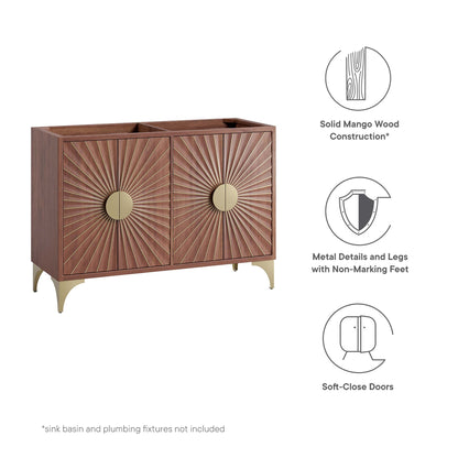 Modway, Daylight 48" Double Sink Compatible (Not Included) Bathroom Vanity Cabinet